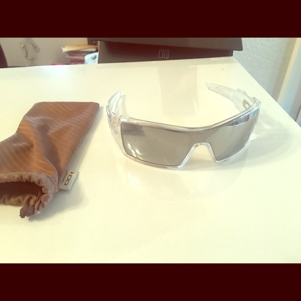 Oakley Oilrig Clear frame Mirror lens